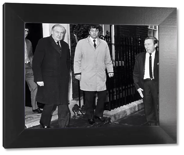 James Callaghan British Prime Minister leaving No 10 Downing Street 1977
