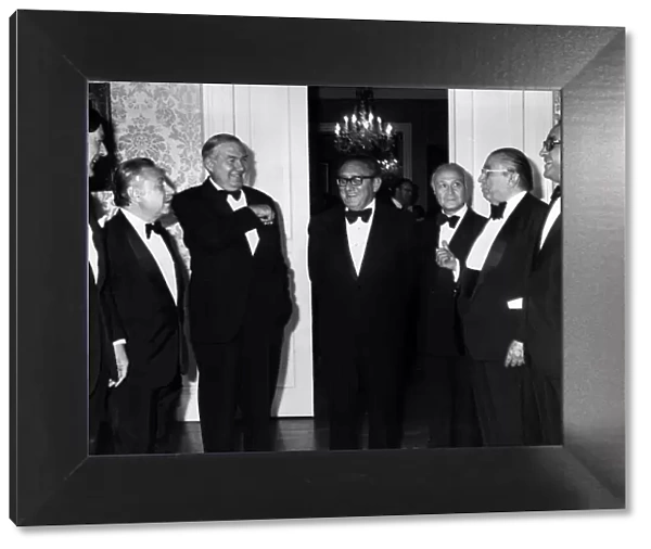 James Callaghan Prime Minister with Henry Kissinger in 10 Downing Street 1976