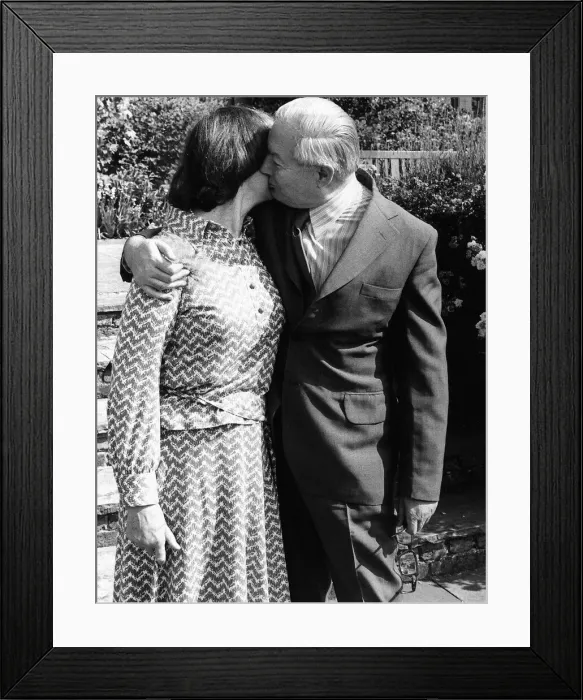 Framed Print : James Callaghan Labour Prime Minister celebrating his ruby wedding anniversary