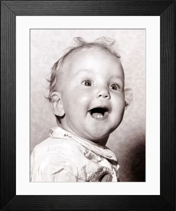 Framed Print : Happy baby, circa 1950 Framed Print : Happy baby, circa 1950