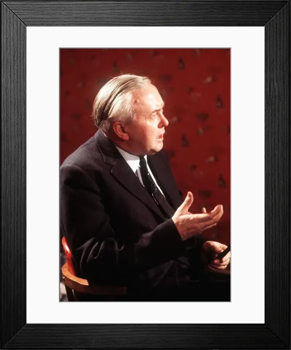 Framed Print : Harold Wilson former Labour Party Prime Minister