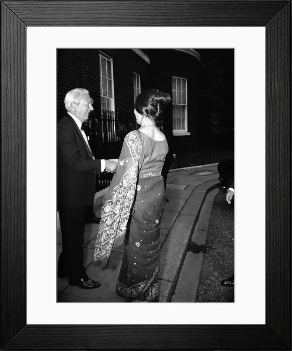 Framed Print : President Ali Bhutto July 1973 Prime minister Edward Heath welcomes Pakistan