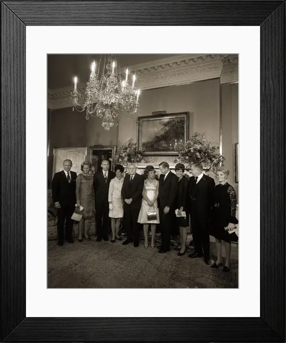 Framed Print : NASA Apollo XI Astronauts visit London October 1969 22 hour flying visit for
