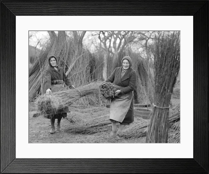 Framed Print : Basket makers January 1944