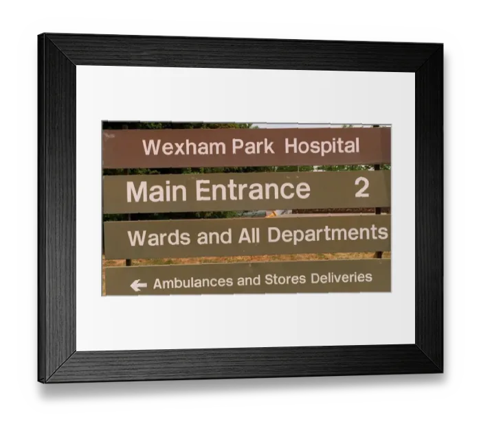 Framed Print : Wexham Park Hospital - The Junivile Arthritis Unit. 1996 Framed Print : Wexham Park Hospital - The Junivile Arthritis Unit. 1996