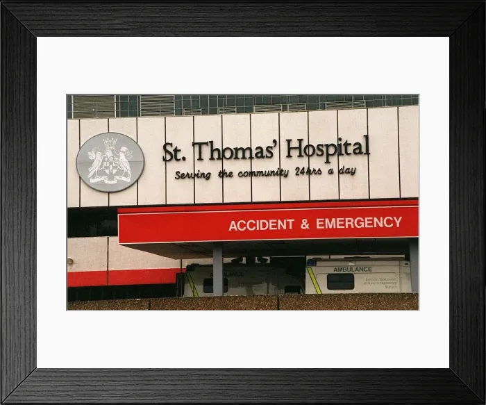 Framed Print : St Thomas Hospital Lambeth in London 1996 Framed Print : St Thomas Hospital Lambeth in London 1996