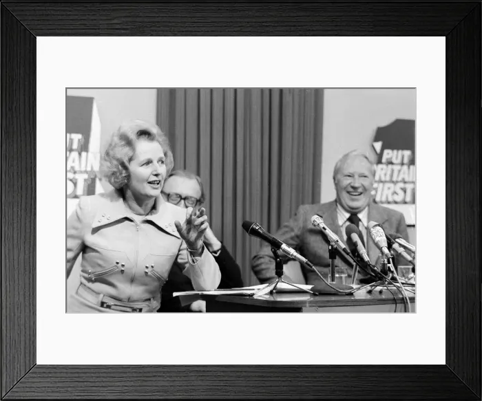 Framed Print : Margaret Thatcher conservative spokesman for Education October 1974 seen here at a Framed Print : Margaret Thatcher conservative spokesman for Education October 1974 seen here at a