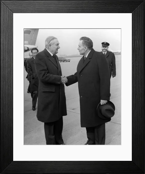 Framed Print : Prime Minister James Callaghan MP March 1976 with Soviet Foreign Minister Framed Print : Prime Minister James Callaghan MP March 1976 with Soviet Foreign Minister