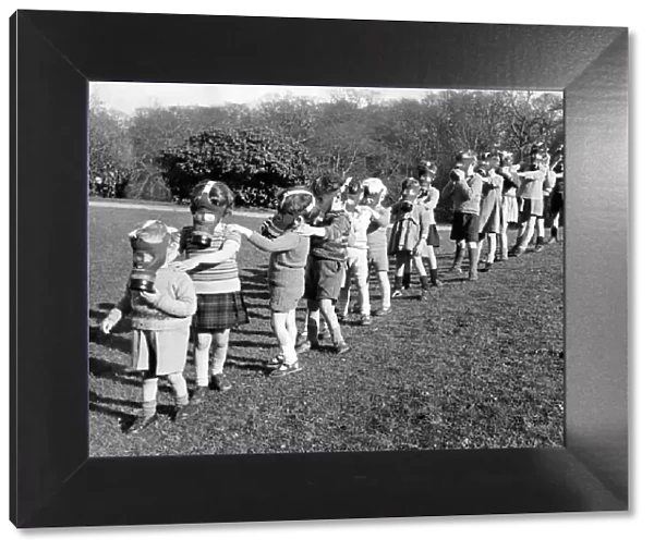 World War II April 1939 - The Sunshine Home for blind babies at East Grinstead Sussex