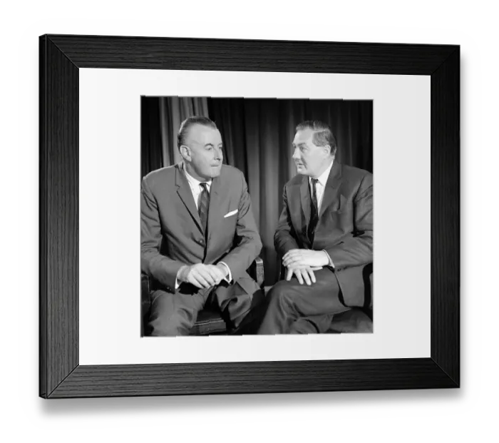 Framed Print : James Callaghan MP July 1964 with Australian politician Gough Whitlam Framed Print : James Callaghan MP July 1964 with Australian politician Gough Whitlam