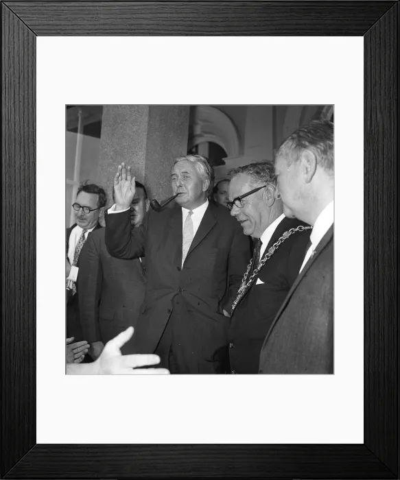 Framed Print : Harold Wilson at the 1966 TUC Conference at Blackpool Framed Print : Harold Wilson at the 1966 TUC Conference at Blackpool