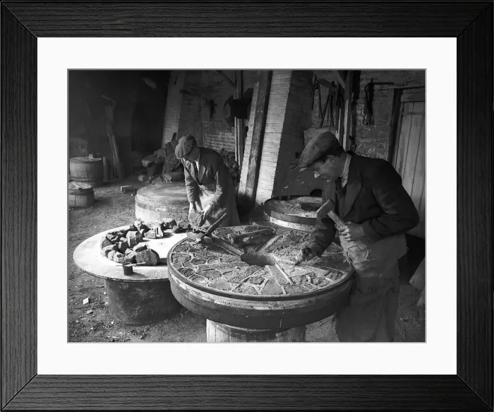 Framed Print : The art of making Millstones is all but forgotten nowadays Framed Print : The art of making Millstones is all but forgotten nowadays