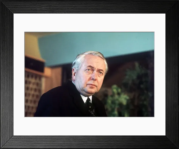 Framed Print : Labour Prime Minister Harold Wilson in West Cumberland Framed Print : Labour Prime Minister Harold Wilson in West Cumberland