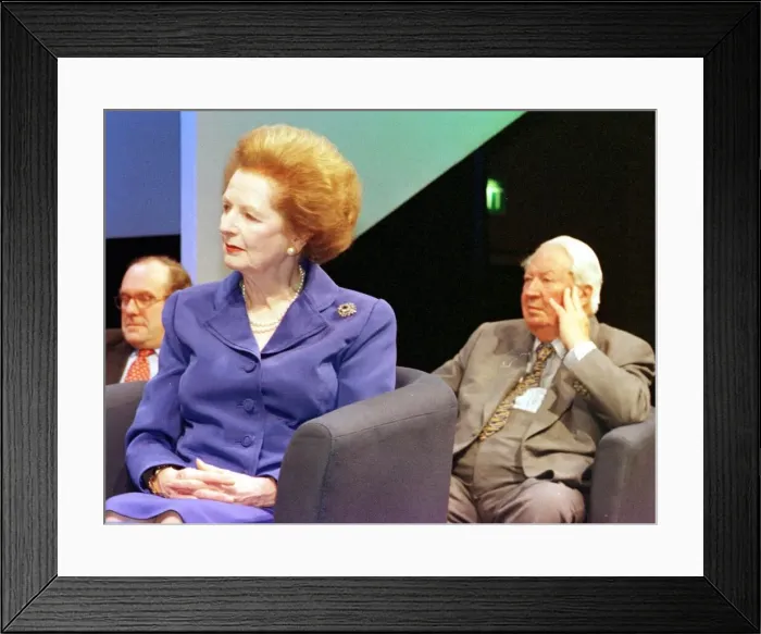 Framed Print : Margaret Thatcher Conservative Party Conference 1998 sitting listening to Framed Print : Margaret Thatcher Conservative Party Conference 1998 sitting listening to