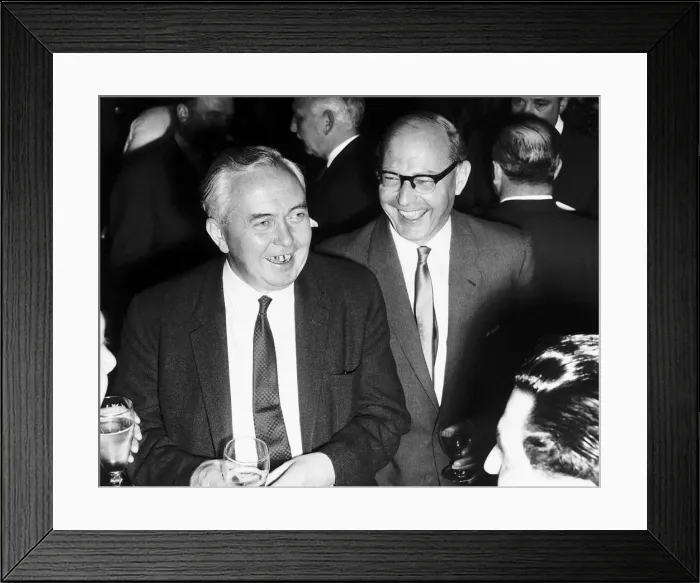 Framed Print : Harold Wilson Prime Minister on a visit to the Daily Mirror 1965 Framed Print : Harold Wilson Prime Minister on a visit to the Daily Mirror 1965