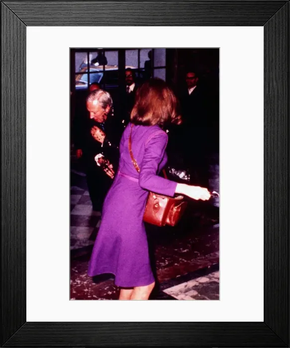 Framed Print : Edward Heath in attacked by woman in Belgium January 1972 Framed Print : Edward Heath in attacked by woman in Belgium January 1972