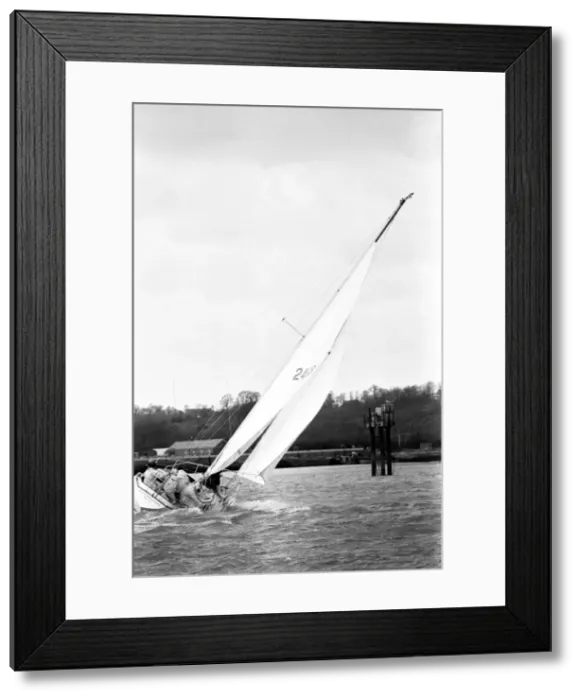 Framed Print : Edward Heath British Prime Minister, April 1969 aboard his yacht Framed Print : Edward Heath British Prime Minister, April 1969 aboard his yacht