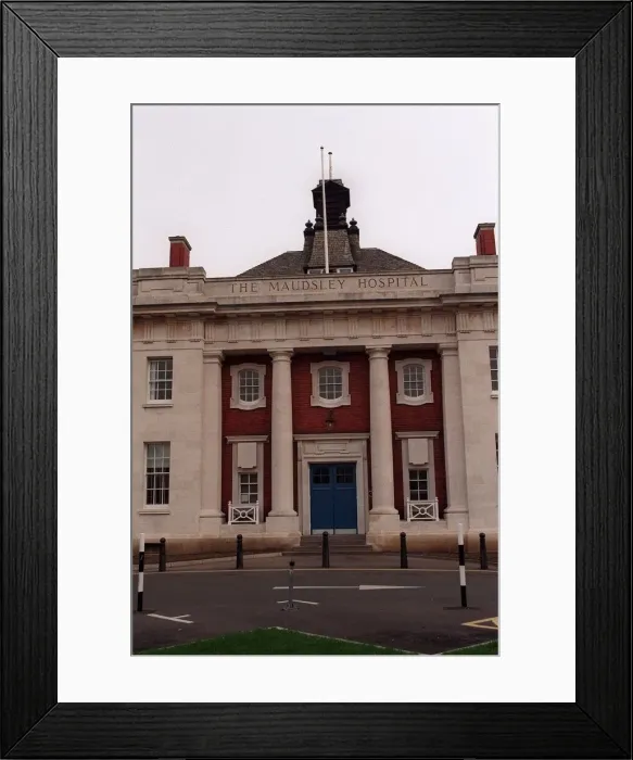 Framed Print : The Maudsley Hospital in South London, November 1999