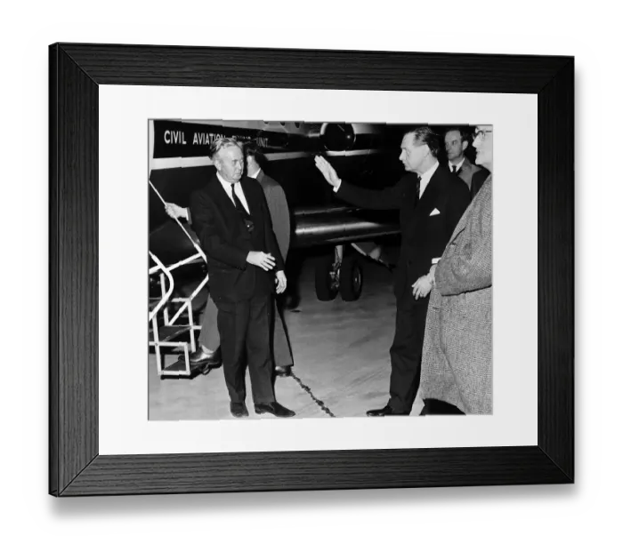 Framed Print : Harold Wilson Prime Minister says good bye to Willie Ross MP at Glasgow Airport Framed Print : Harold Wilson Prime Minister says good bye to Willie Ross MP at Glasgow Airport