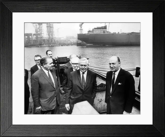 Framed Print : Harold Wilson British Prime Minister - June 1969 with Dan Mcgarvey Framed Print : Harold Wilson British Prime Minister - June 1969 with Dan Mcgarvey