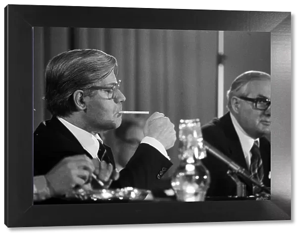 James Callaghan, April 1978 with the German Chancellor Helmut Schmidt at a Press