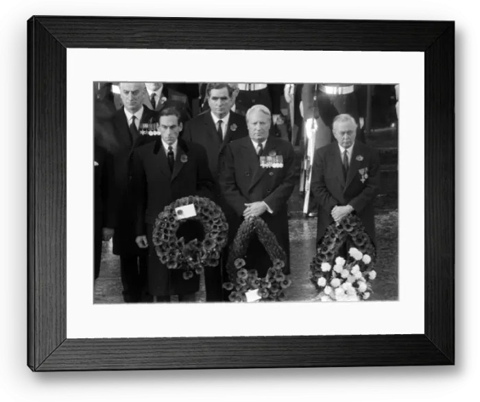 Framed Print : Rememberance Sunday November 1969 Political leaders gather at Whitehall l-r Jeremy Framed Print : Rememberance Sunday November 1969 Political leaders gather at Whitehall l-r Jeremy