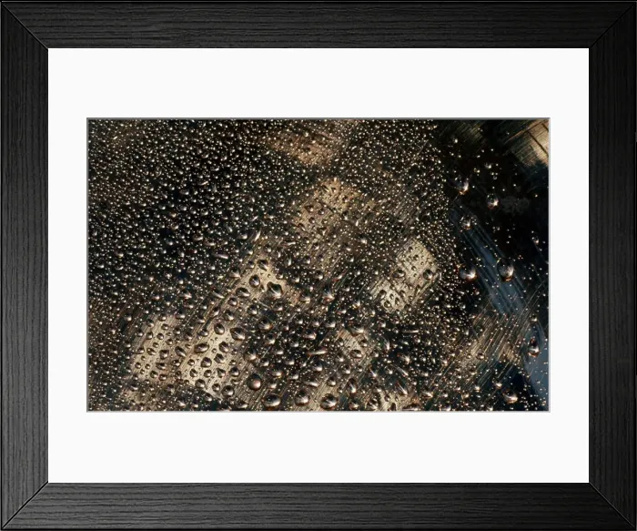 Framed Print : Water Droplets 1976