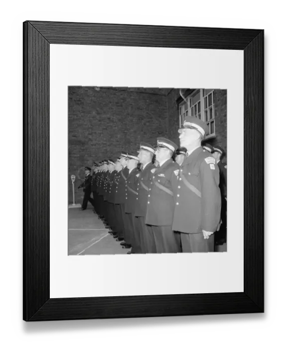 Framed Print : Traffic wardens during training September 1960 Framed Print : Traffic wardens during training September 1960
