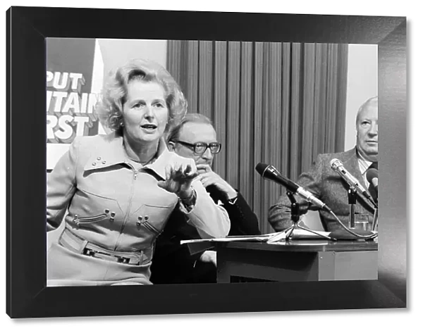 Margaret Thatcher conservative spokesman for Education October 1974 seen here at a