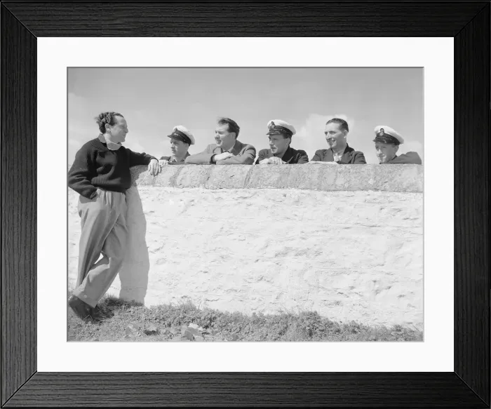 Framed Print : James Callaghan MP canvassing Flatholme Island May 1955 Framed Print : James Callaghan MP canvassing Flatholme Island May 1955