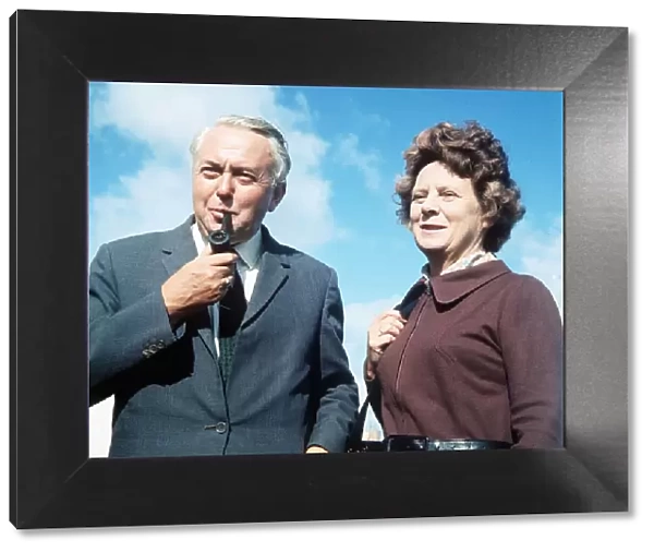 Harold Wilson, former Labour Prime Minister, and wife Mary in October 1974 Wilson