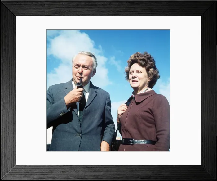 Framed Print : Harold Wilson, former Labour Prime Minister, and wife Mary in October 1974 Wilson Framed Print : Harold Wilson, former Labour Prime Minister, and wife Mary in October 1974 Wilson