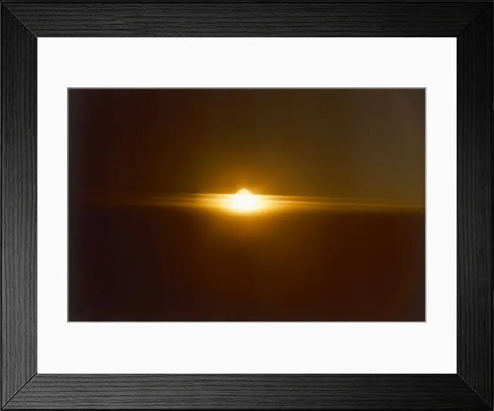 Framed Print : Sunset on a dusk evening May 1976 Framed Print : Sunset on a dusk evening May 1976