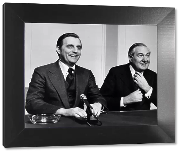 James Callaghan British Prime Minister (R) 1978 with US Vice President Walter