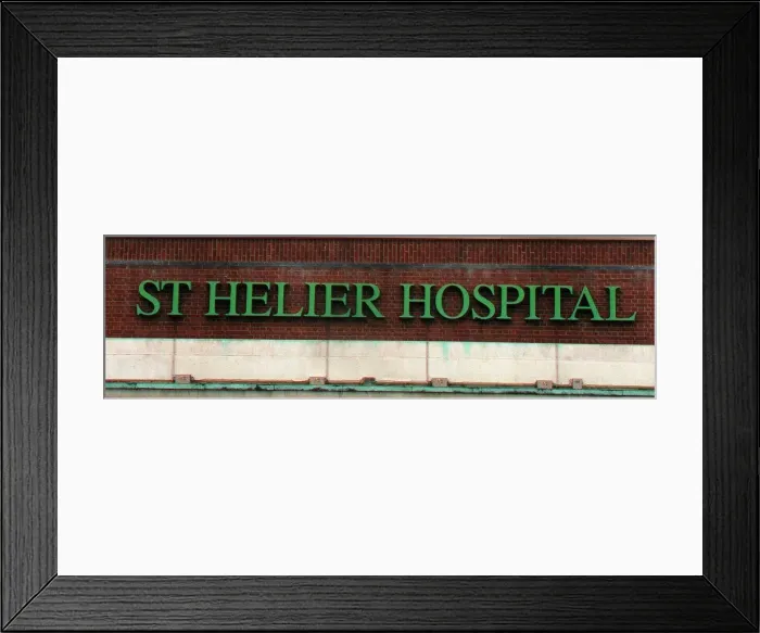 Framed Print : St Helier Hospital at Carshalton in Surrey where emergency patients were removed out of a Framed Print : St Helier Hospital at Carshalton in Surrey where emergency patients were removed out of a
