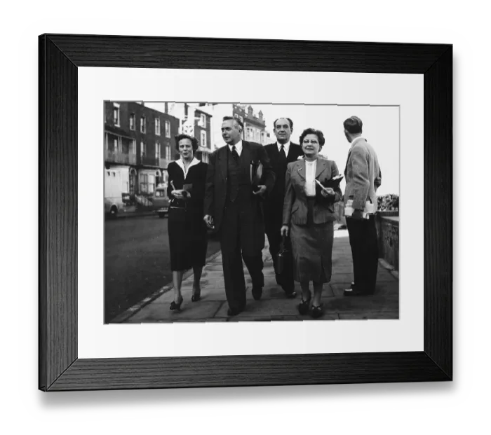 Framed Print : Harold Wilson with members of the his local Labour Party Circa 1960 Framed Print : Harold Wilson with members of the his local Labour Party Circa 1960