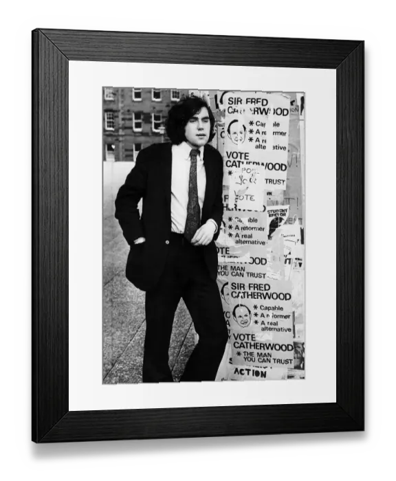Framed Print : Gordon Brown, Student, aged 21 years old, first year history postgraduate