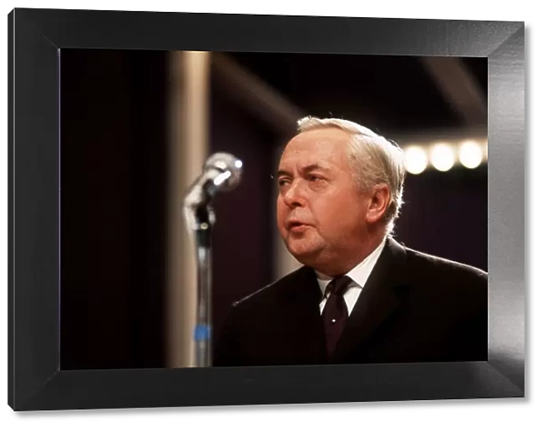 Harold Wilson at the 1972 conference in Blackpool