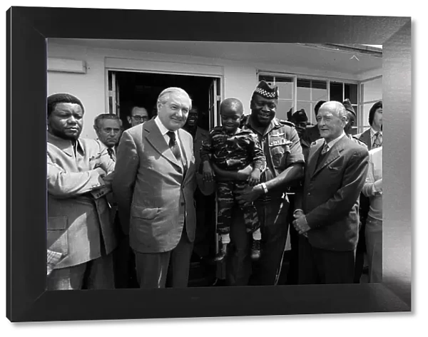 General Idi Amin with Foreign Secetary James Callaghan