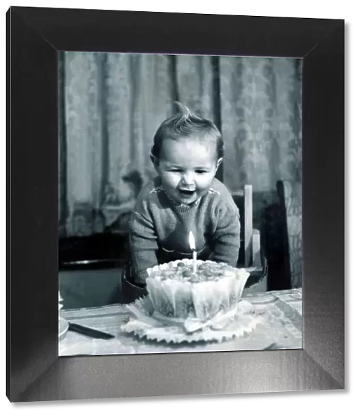 Babys first birthday. 1947