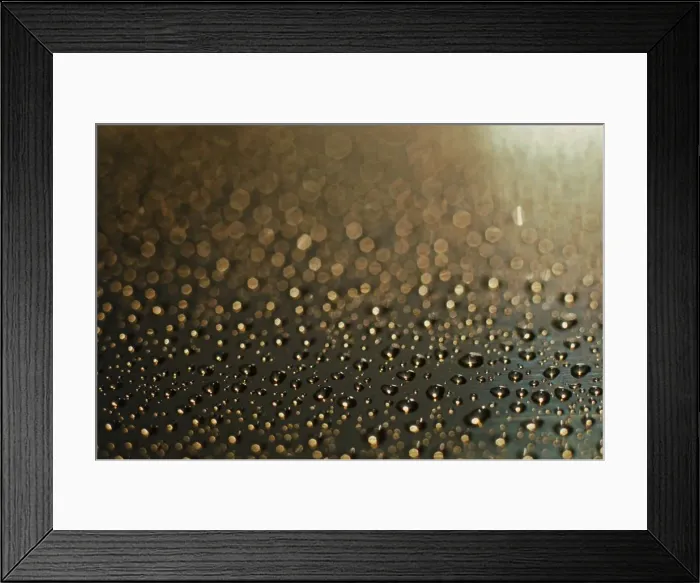 Framed Print : Water Drops Effect May 1976