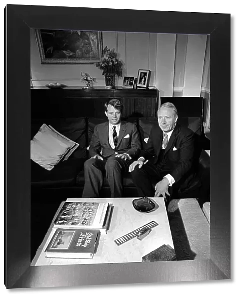Edward Heath January 1967 Conservative MP at a meeting with Robert kennedy