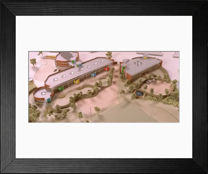 Framed Print : Millennium Village School Model June 1999 Framed Print : Millennium Village School Model June 1999