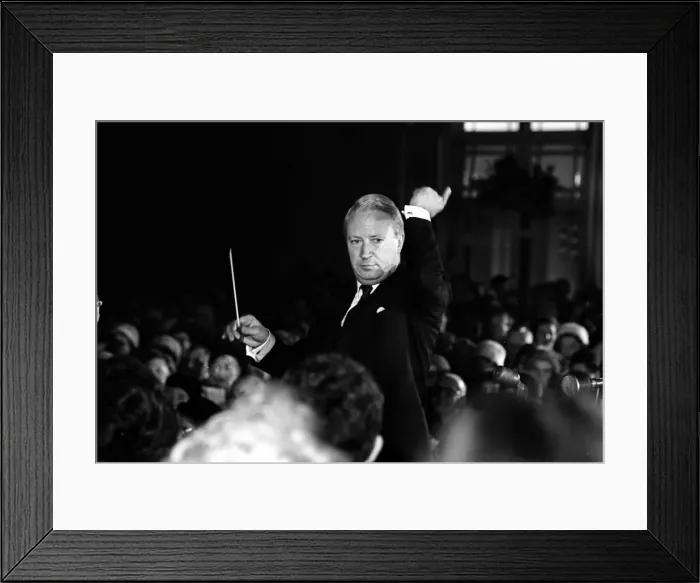 Framed Print : Edward Heath Conservative Leader, December 1965 conducting a Christmas Carol Framed Print : Edward Heath Conservative Leader, December 1965 conducting a Christmas Carol