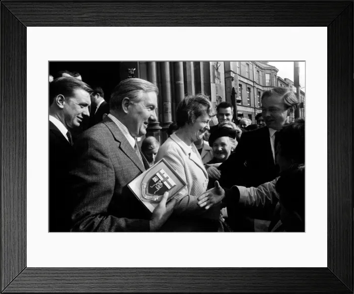 Framed Print : James Callaghan, the Home Secretary, on a visit to Bogside in Londonderry where he was Framed Print : James Callaghan, the Home Secretary, on a visit to Bogside in Londonderry where he was