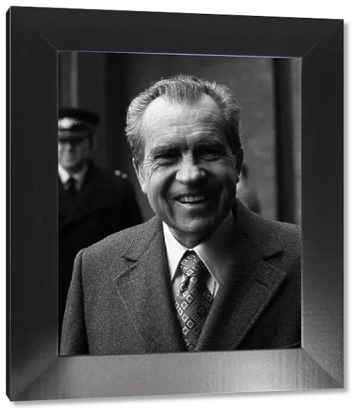 former US President Richard Nixon at London Airport November 1978