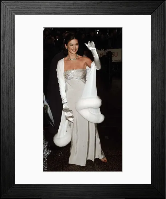 Framed Print : Actress Catherine Zeta Jones arriving at Odeon in Leicester Square tonight Framed Print : Actress Catherine Zeta Jones arriving at Odeon in Leicester Square tonight