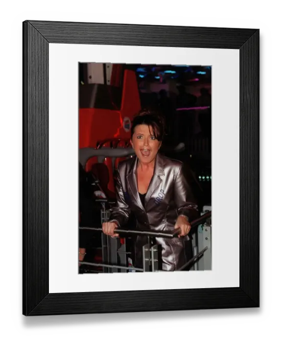 Framed Print : Tina Hobley actress March 1998, Coronation Street actress on the Pepsi Max ride Framed Print : Tina Hobley actress March 1998, Coronation Street actress on the Pepsi Max ride