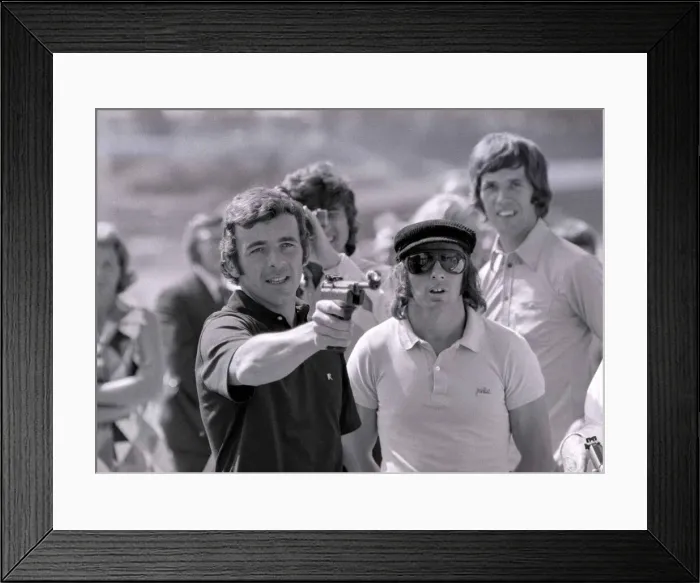 Framed Print : Superstars TV Programme August 1973 Tony Jacklin, Jackie Stewart Superstars Framed Print : Superstars TV Programme August 1973 Tony Jacklin, Jackie Stewart Superstars