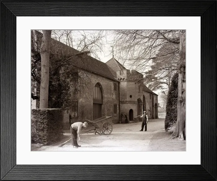 Framed Print : Spring Sunshine and shadows at Hampden stables at Great Missenden Framed Print : Spring Sunshine and shadows at Hampden stables at Great Missenden